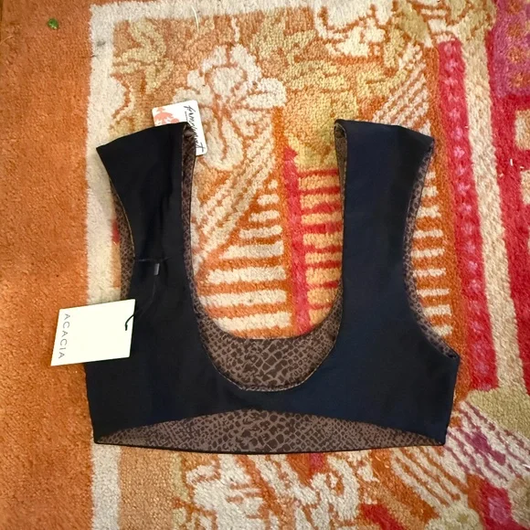 Acacia nara bikini top in black size Medium nwt - Picture 6 of 6